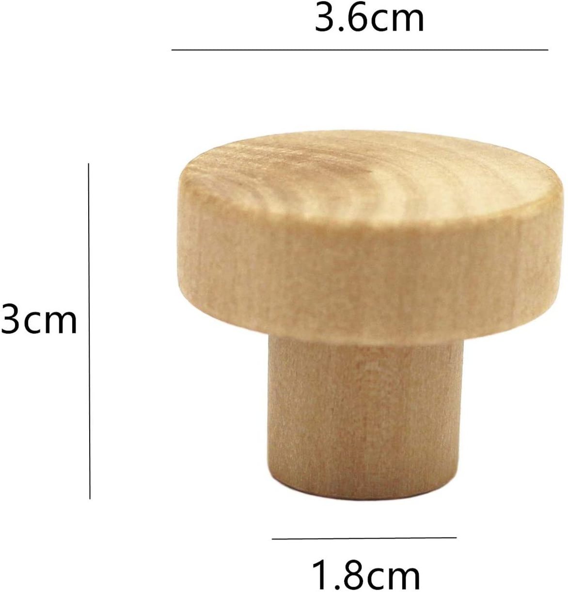 Cabinet Furniture Drawer Knobs Pulls Handles Cherry Wooden High Quality Round Chinese Carton Minimalist Accept Custom 500 15days