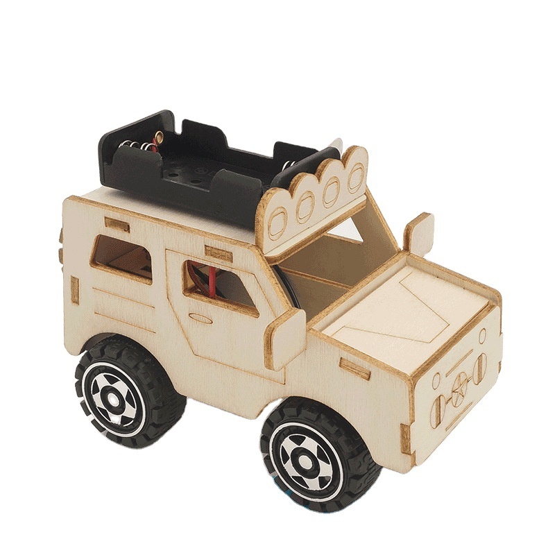 DIY Jeep Model Kits Kids Teaching Students Children Scientific Experiment Vehicle Toys Science Discovery Toys