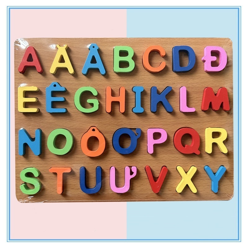 Educational Toys Wooden Alphabet Board Vietnamese Russian Cambodian Arabic Alphabe Board Wooden Puzzles Toys