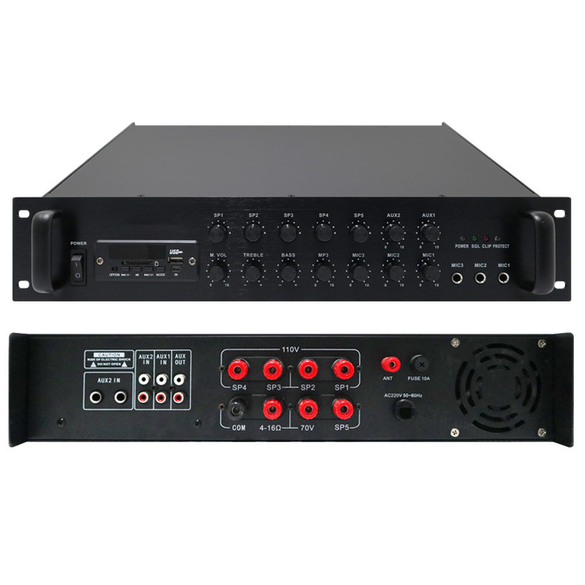 2024 New Professional BT USB FM Audio Power Amplifier Receivers & Amplifiers Professional Mixer