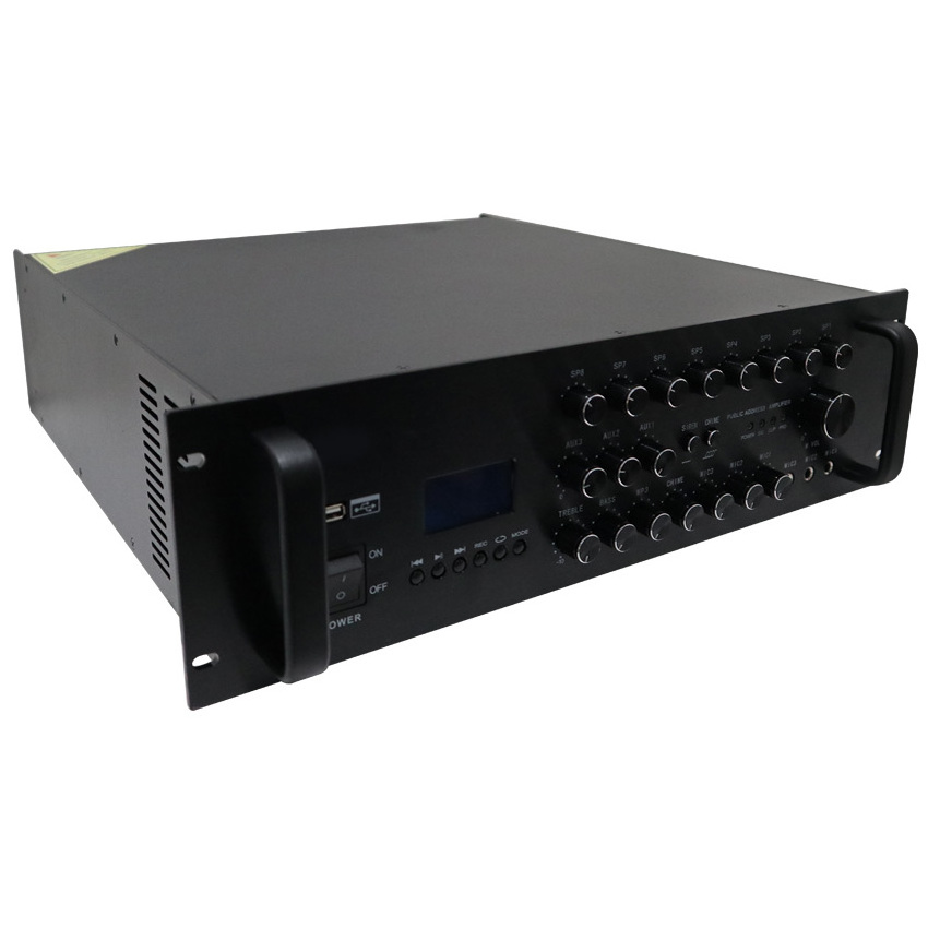 2024 Professional 800W Audio Power Amplifier Mixer New BT USB FM Public Address Receiver & Amplifiers