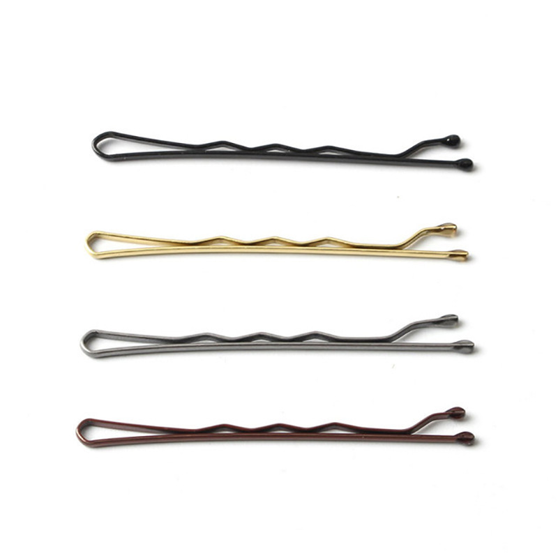 Box Custom Premium Bob Pin Black Gold Blonde Strong Metal Grip Wavy Hair Clips U Shaped Hairpins Bulk Bobby Pins For Bun Salon