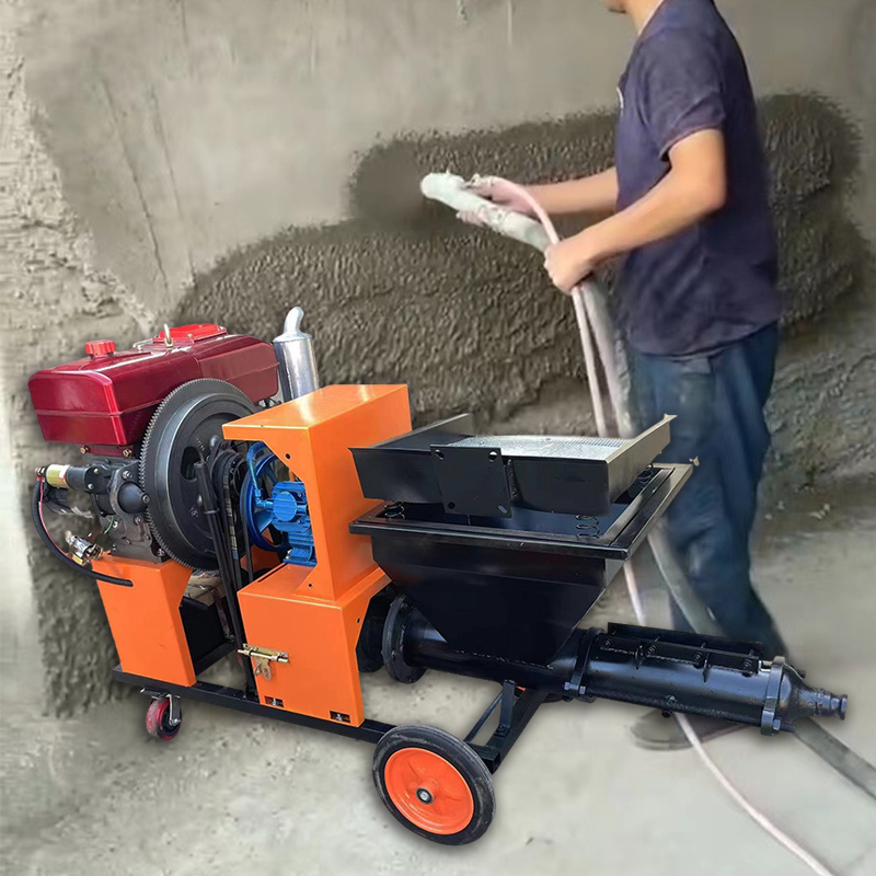 concrete mortar injection machine automatic mortar gypsum wall plaster machine mortar spray machines