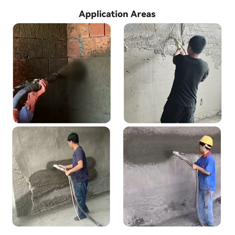 concrete mortar injection machine automatic mortar gypsum wall plaster machine mortar spray machines