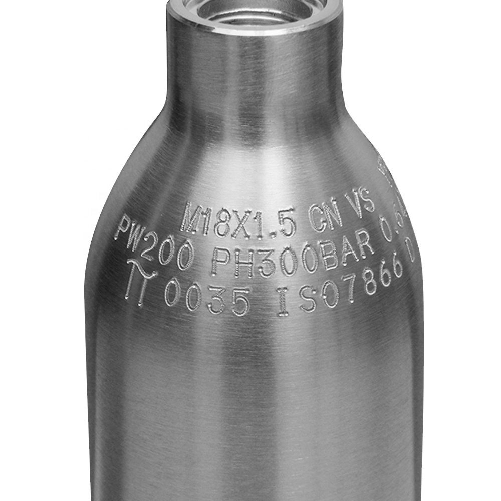 Vessel Factory supply 0.5l empty cooking gas cylinders Co2 Bottle For Soda Machine