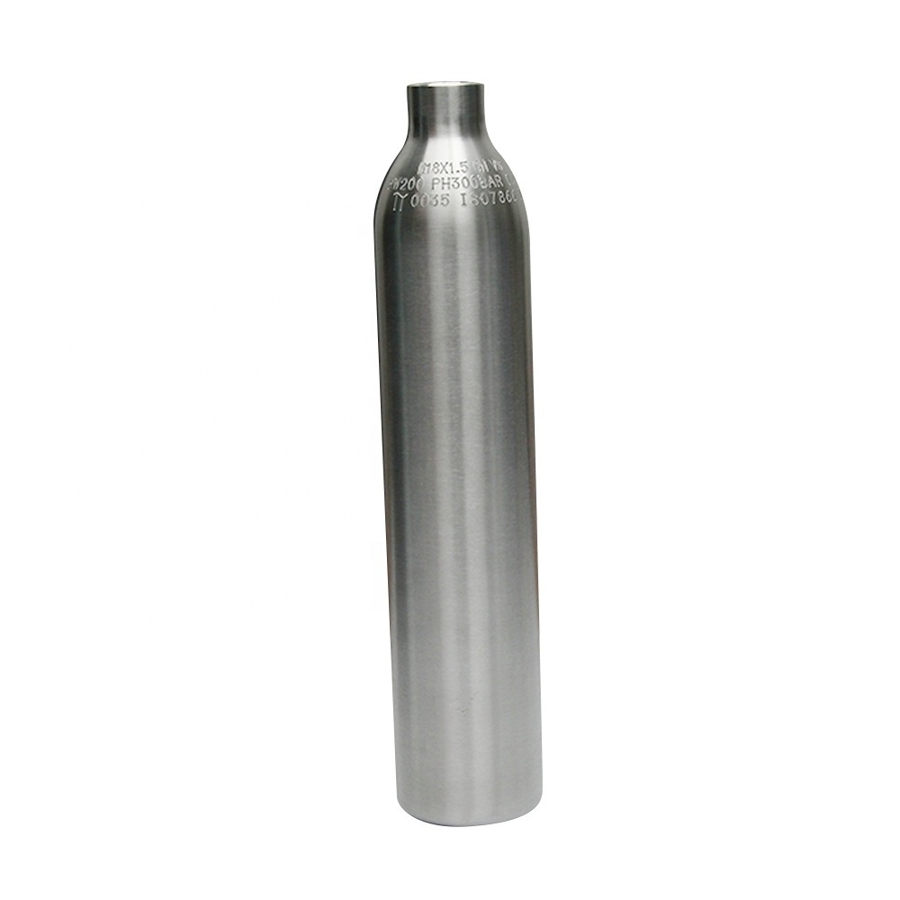 Vessel Factory supply 0.5l empty cooking gas cylinders Co2 Bottle For Soda Machine