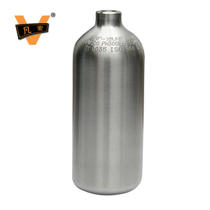 High Pressure 200bar 0.74L 5/8-18UNF Paintball Aluminum Co2 Air Gas Soda Cylinder Tank For Soda Machine