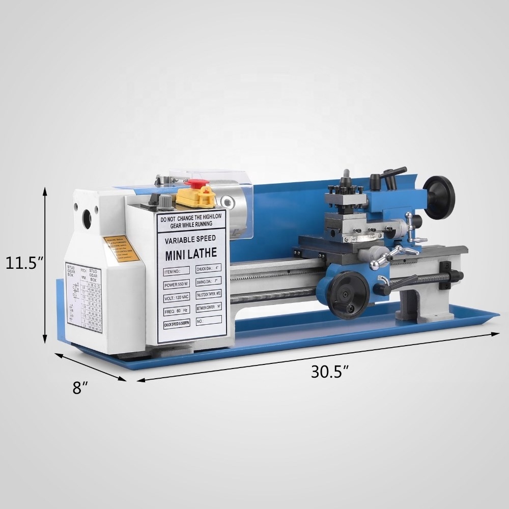 Sihao High Rigidity 0618 550w Metal Brake Lathe Manual Lathe Machine Price mini lathe from China