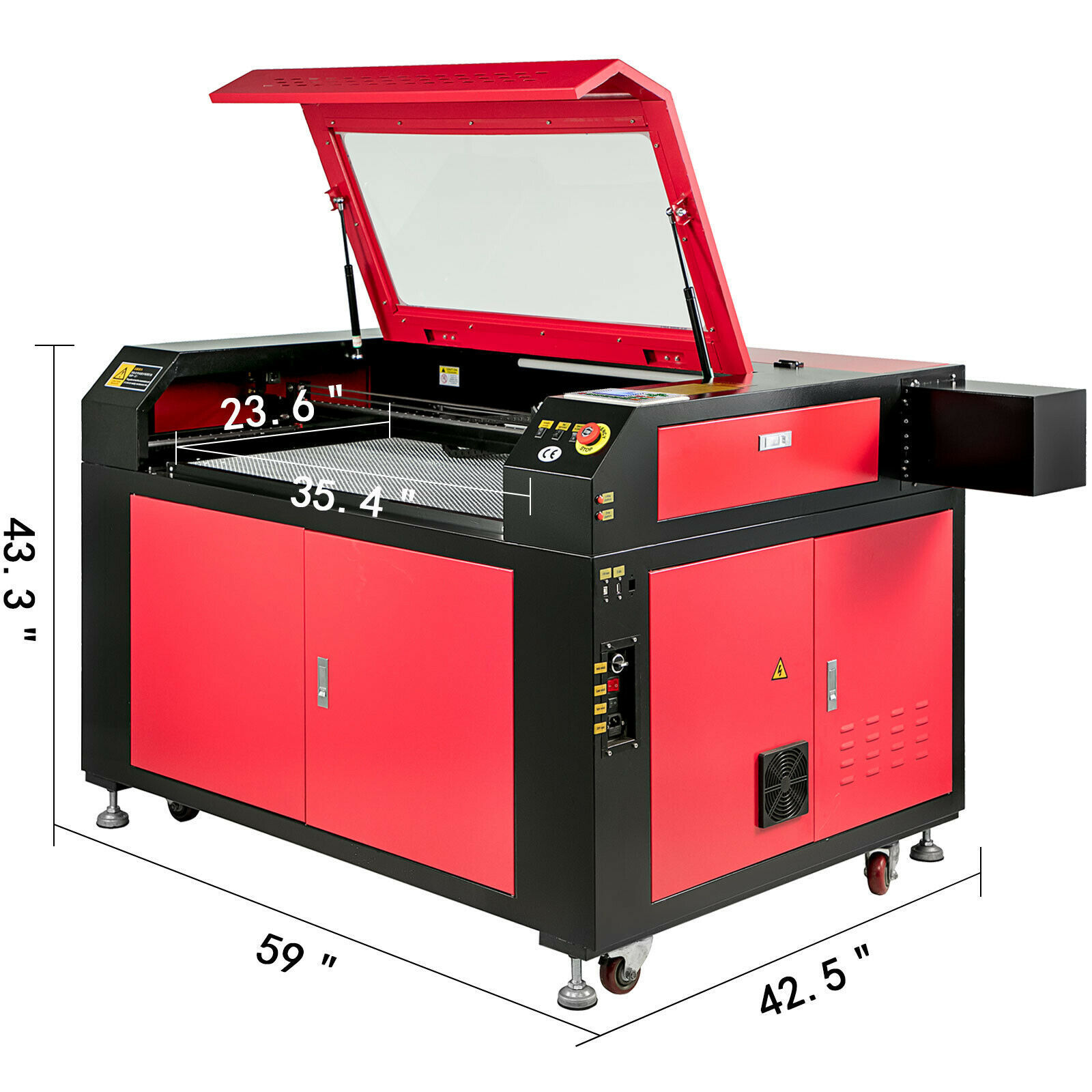 KH-9060 Digital Operation Panel Laser Engraving Cutting Machine with Large Working Area