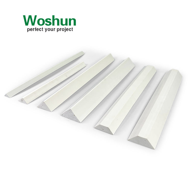 Plastic Chamfer Fillet Building Material Pvc Corner Fillet Plastic Filletizer Pvc Profile Triangular Pvc Foam Chamfer