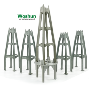 Factory 11" - 17.75" High Plastic Rebar Chair Support Construction Materials Plastic Mesh Chairs Spacers for Precast Concrete