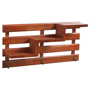 simple design entryway home decorative wooden wall mounted floating wall shelf