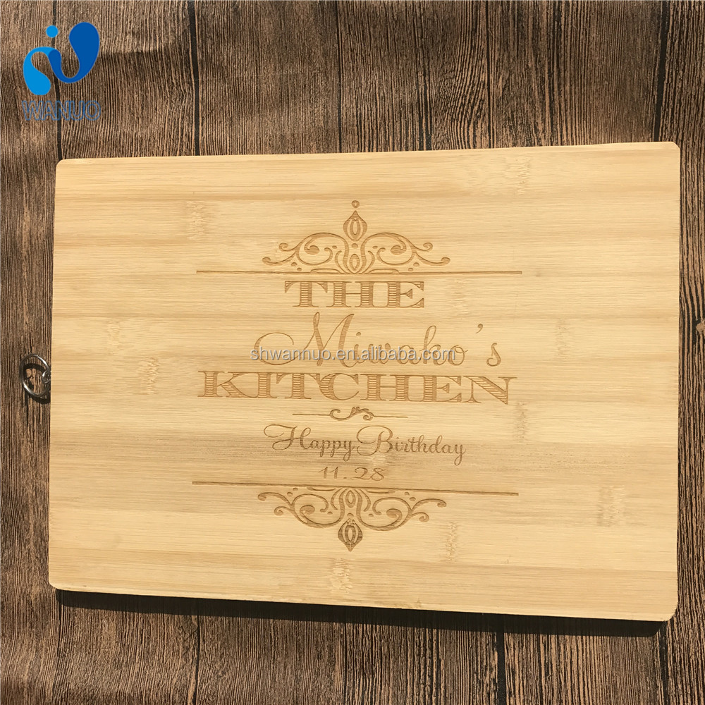 WanuoCraft Custom Logo Cheese board Charcuterie board Bamboo Chopping Blocks Wooden Cutting board Set for Kitchen