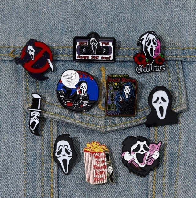 Halloween Horror Face Enamel Pins Brooch for Clothes Lapel Pins Cool Badges on Backpack  Decorative Jewelry Accessories Gifts