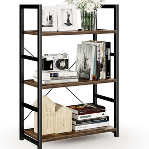 4 Tiers Tall Bookcase Book Shelf Rack Organizer Shelving Unit Free Standing Storage holders racks