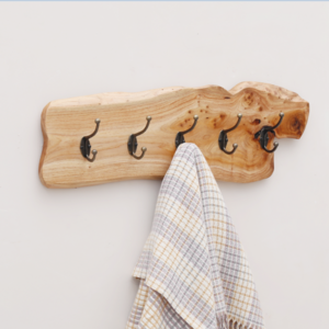 Decorative wood Wall Mount Hooks Coat Hat Clothes Hook Rack Hanger