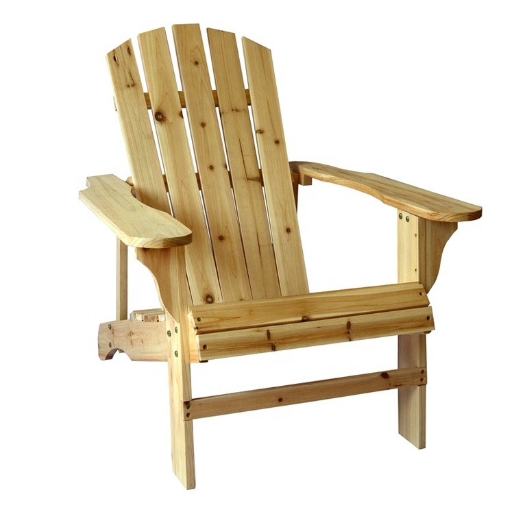 Outdoor Wooden Adirondack Chairs Balcony, Patio Wood Benches