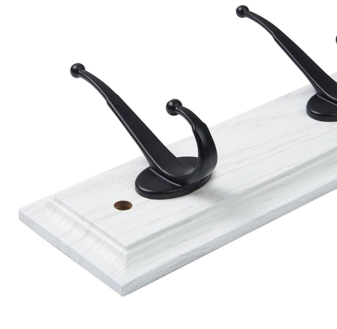 White black PVC Wall Coat Rack Clothes Hangers Simple Home Decorative Bedroom key wall hanger wood