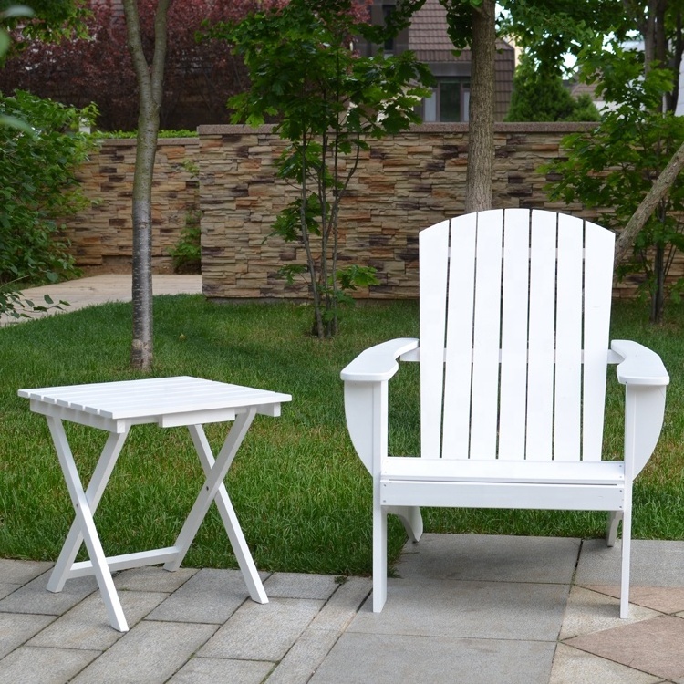 Wooden Adirondack Chairs in White