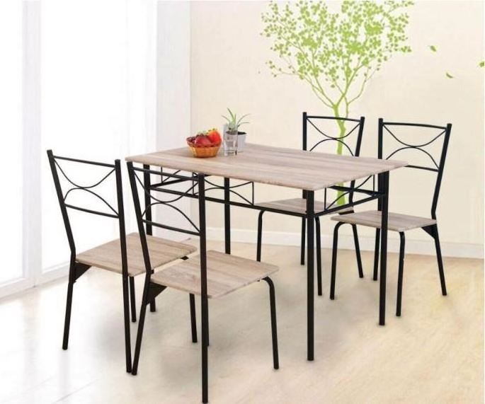 Wooden modern dining room furniture dining table and chairs