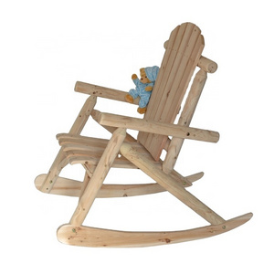 Cedar Log Rocking Chair, Balcony Rockers, Patio Gliders