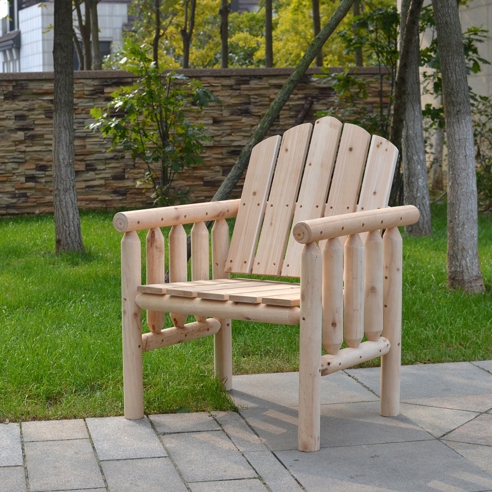 Cedar Log Rocking Chair, Balcony Rockers, Patio Gliders