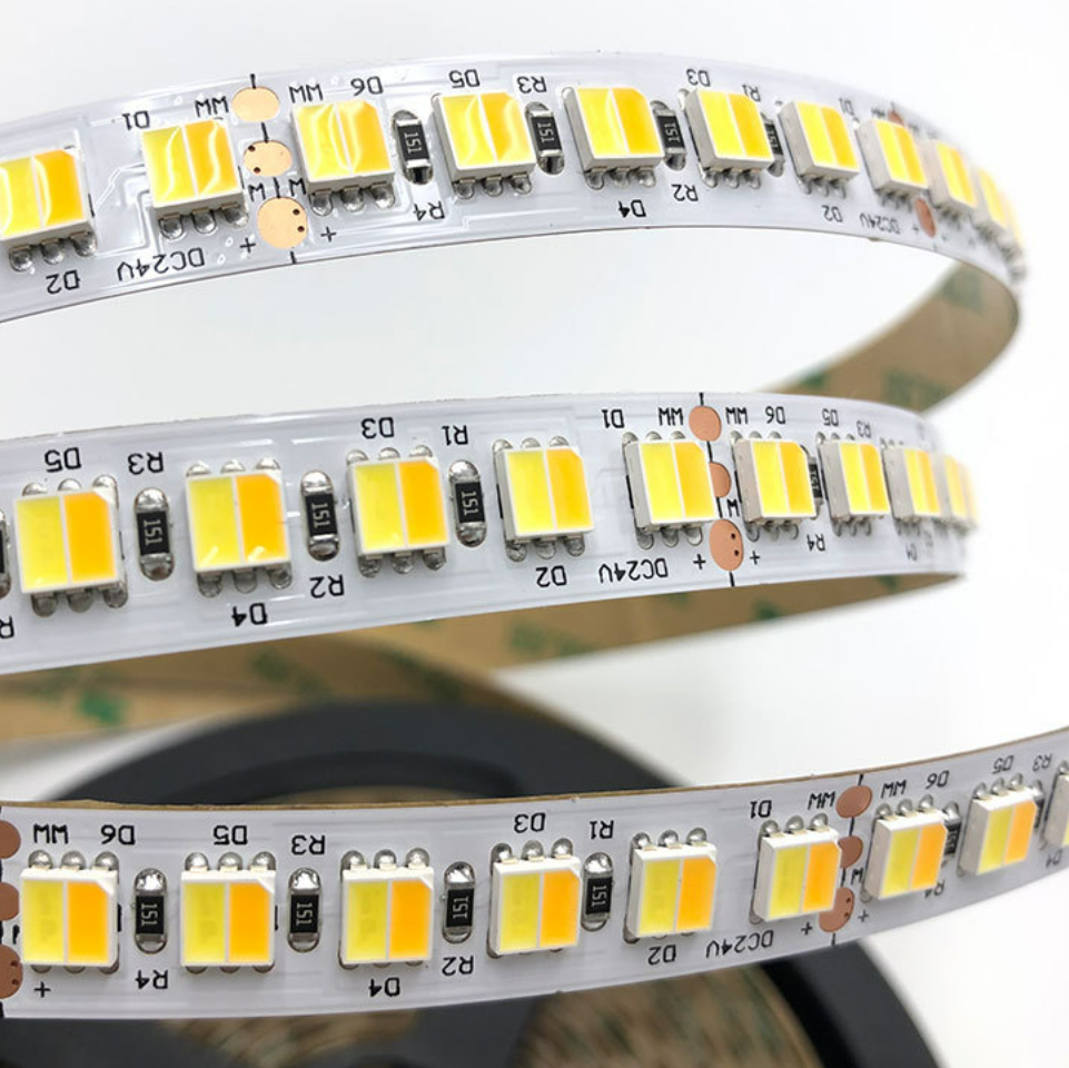 CRI95 12V 24V High Lumens Led Projects Flexible Led Strip Light Color Changing 2-in-1 Dual Color Led Light Bar