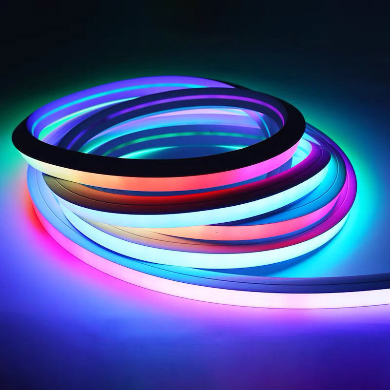 Addressable DMX512 Cuttable Pixel LED Neon Strip IP67 Flex 12/24V RGBW Dream Color Changeable Flexible Strip