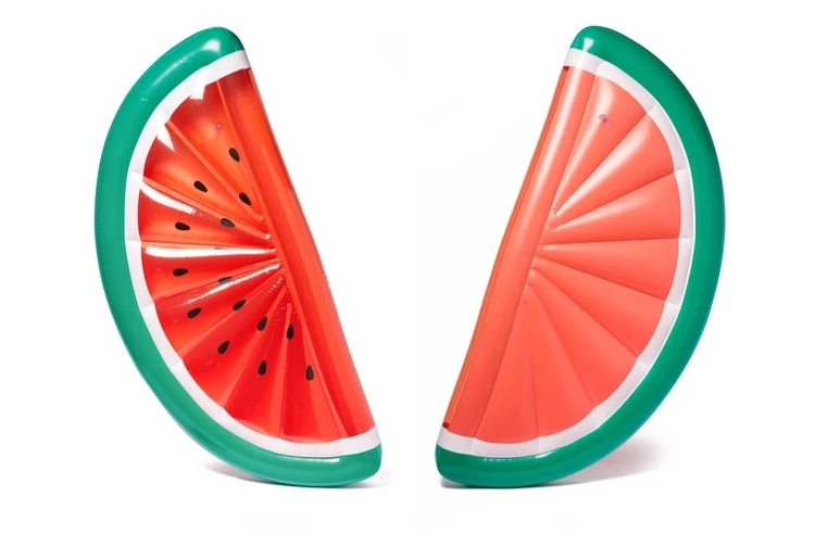 Summer hot selling factory customized water float inflatable fresh watermelon pool float lounge for sale