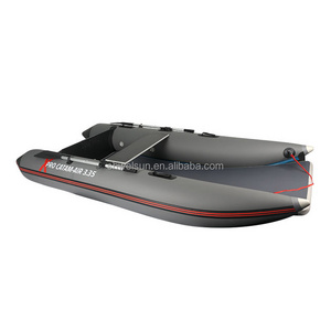 Inflatable Boat Set 2-3 Person Thickened Fishing Boat Hard Inner Bottom Floor Boat X3.35