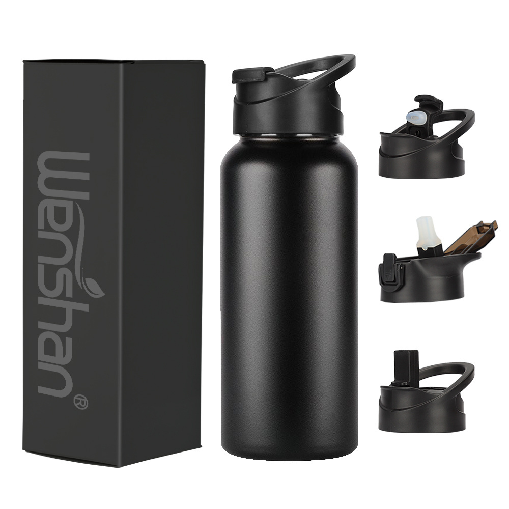 eco friendly products 2023 drinkware18oz/24oz/32oz/32 oz/64 oz vacuum insulated bpa free wide mouth stainless steel water bottle