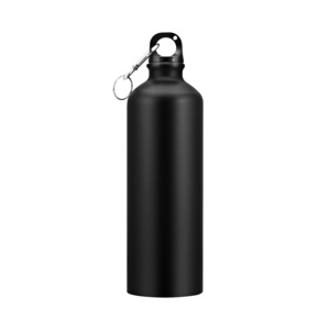 500ml Aluminum Material Sport Water Bottle With Carabiner,Red