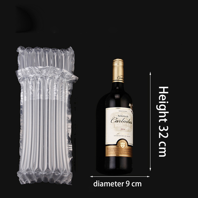 Transparent Inflatable Packaging Air Column Bag Cushion Wrap Wine Bottle Protector