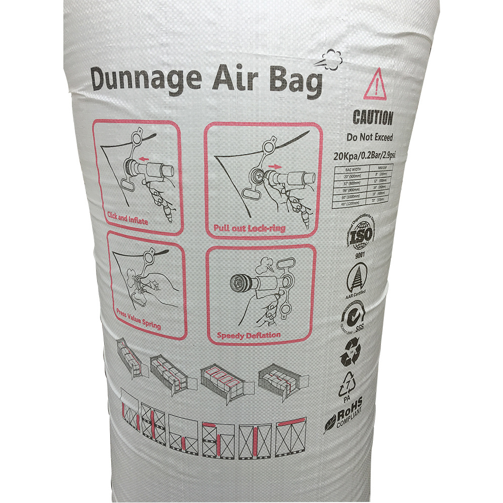 Dreammao Wholesale Big White PP Woven Bag Cargo Protection Securing Dunnage Air Bag for Packing