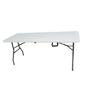 Plastic Folding table rectangle used for banquet outdoor wedding folding tables 6 ft table