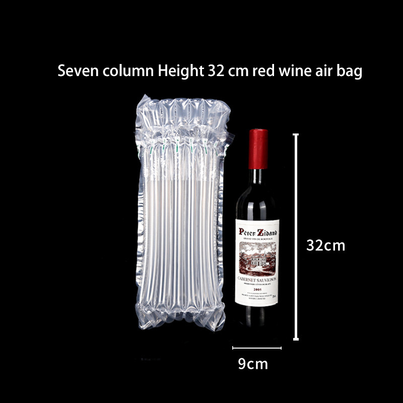 Transparent Inflatable Packaging Air Column Bag Cushion Wrap Wine Bottle Protector