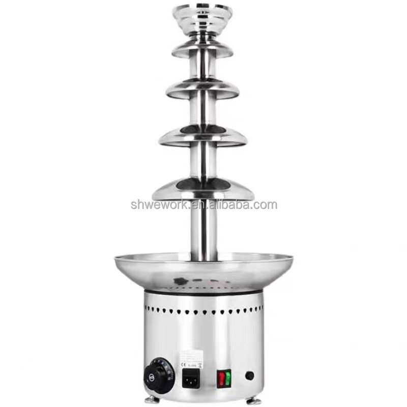 WeWork 4/5/6/7 Tier Stainless Steel Chocolate Fountain Fuente de Chocolate Chocolate Waterfall Ffountain Machine