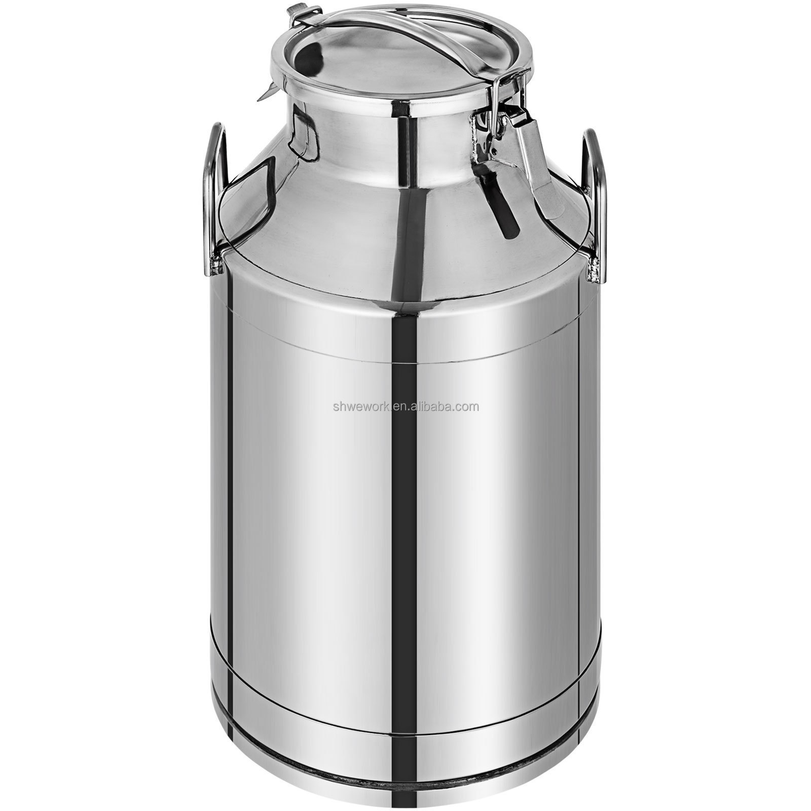 10/20/30/40/50L Milk Can 304 Stainless Steel Milk bucket Wine Pail Bucket with Sealed Lid Tote Jug Milk Can