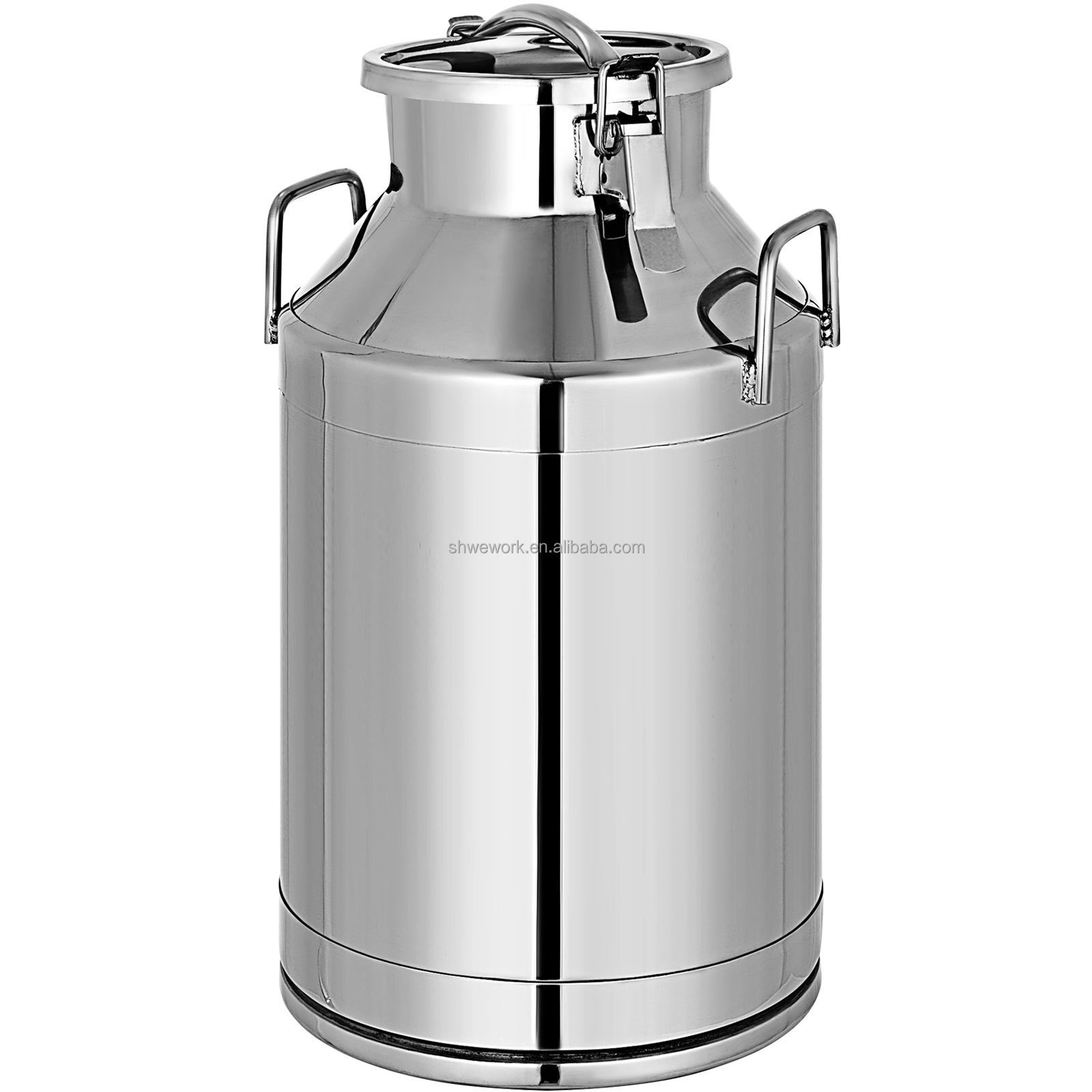 10/20/30/40/50L Milk Can 304 Stainless Steel Milk bucket Wine Pail Bucket with Sealed Lid Tote Jug Milk Can