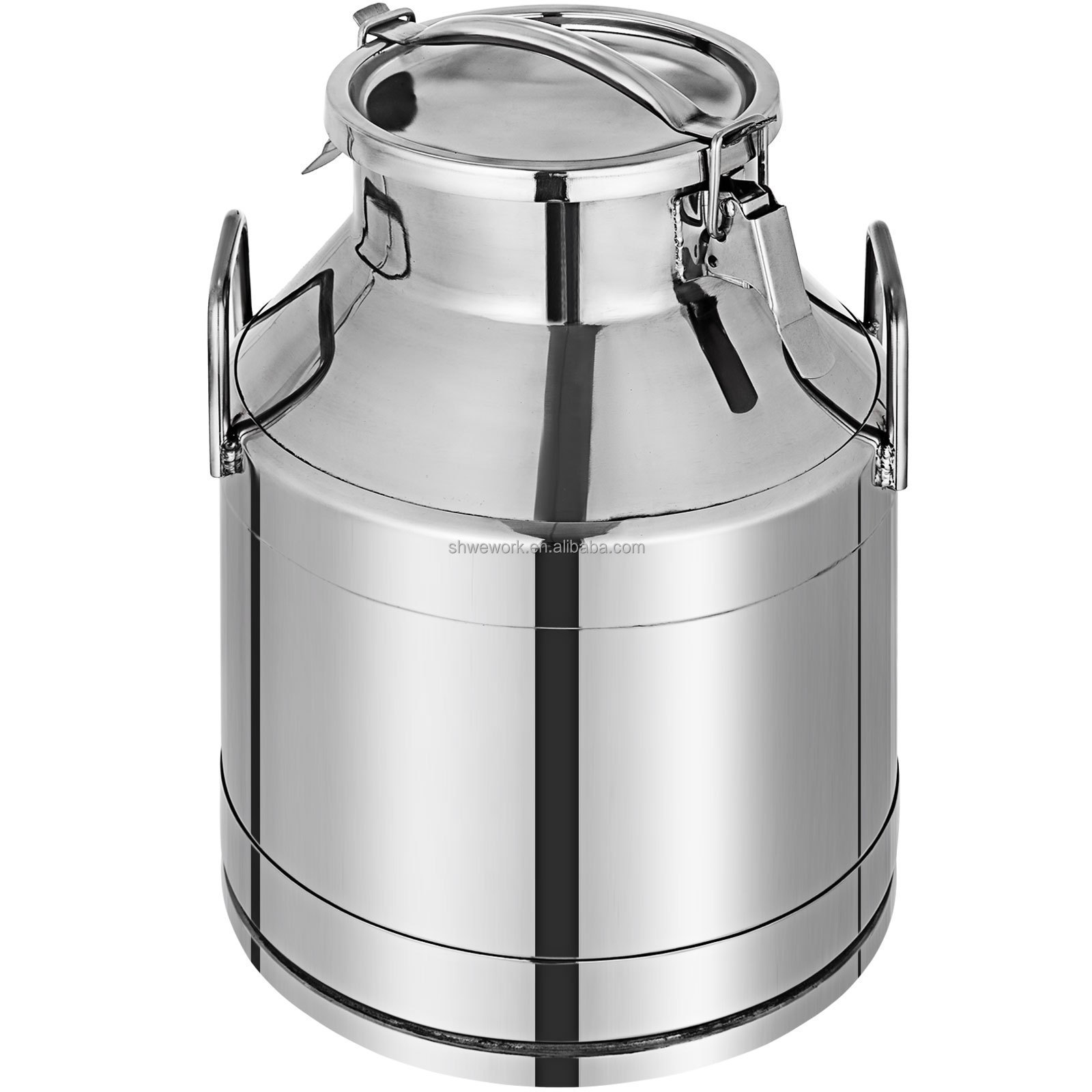 10/20/30/40/50L Milk Can 304 Stainless Steel Milk bucket Wine Pail Bucket with Sealed Lid Tote Jug Milk Can