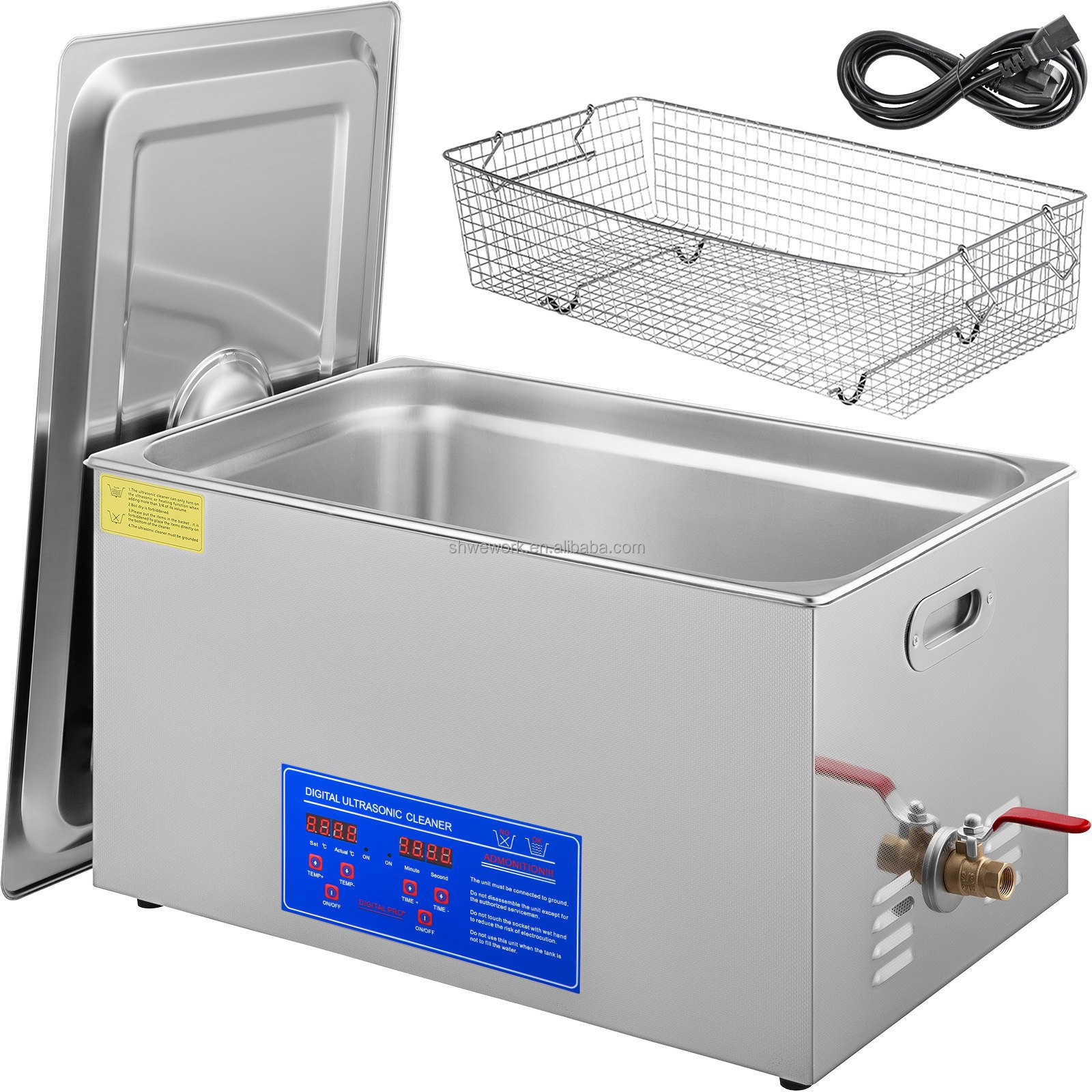 WeWork 2L 3L 6L 10L 15L 22L 30L Ultrasonic Cleaner with Digital Timer & Heater Professional Ultra Sonic Jewelry Cleaner