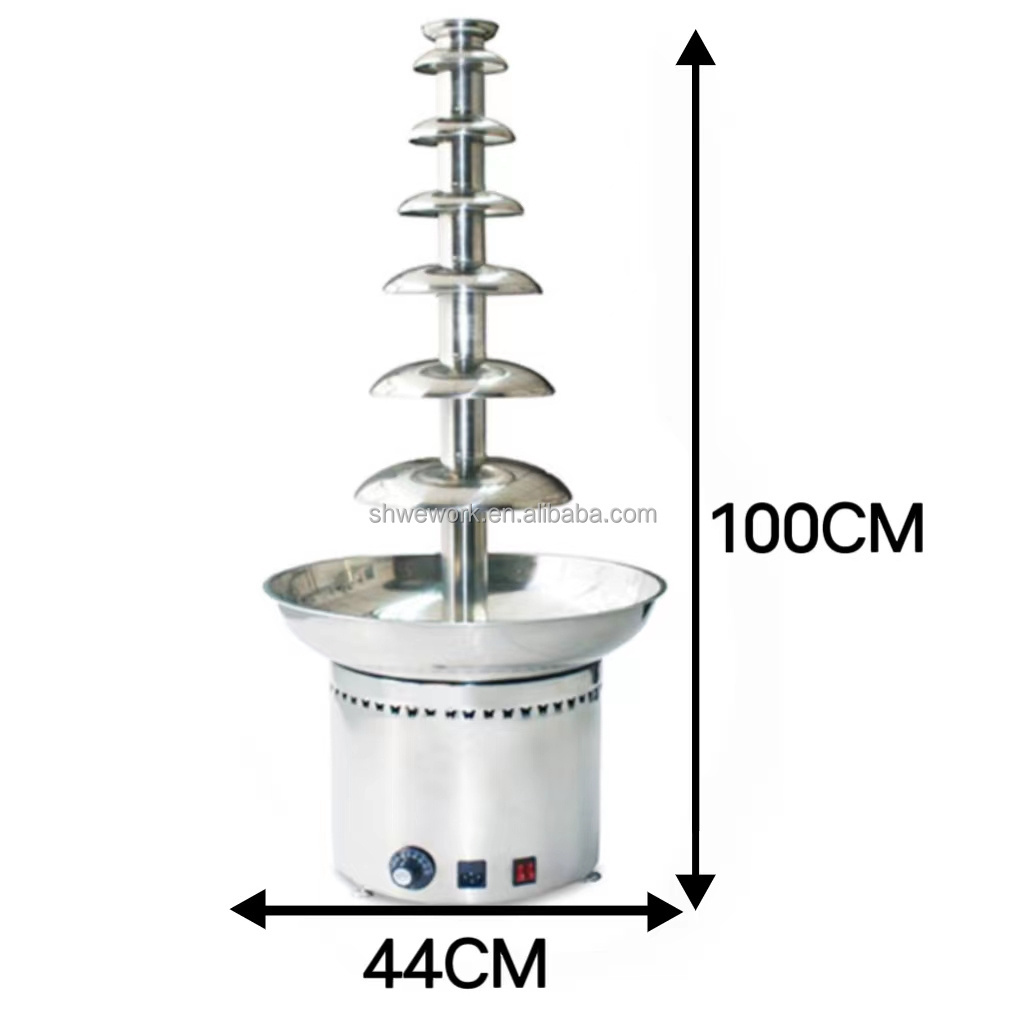 WeWork 4/5/6/7 Tier Stainless Steel Chocolate Fountain Fuente de Chocolate Chocolate Waterfall Ffountain Machine