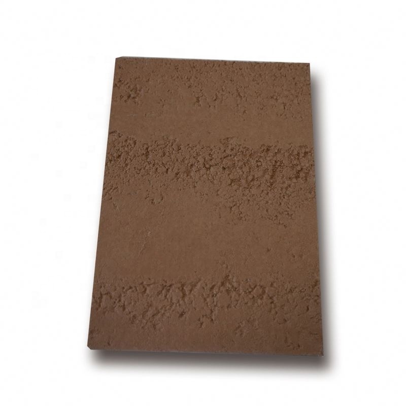 The manufacturer sells natural flexible clay board that is peel and stick