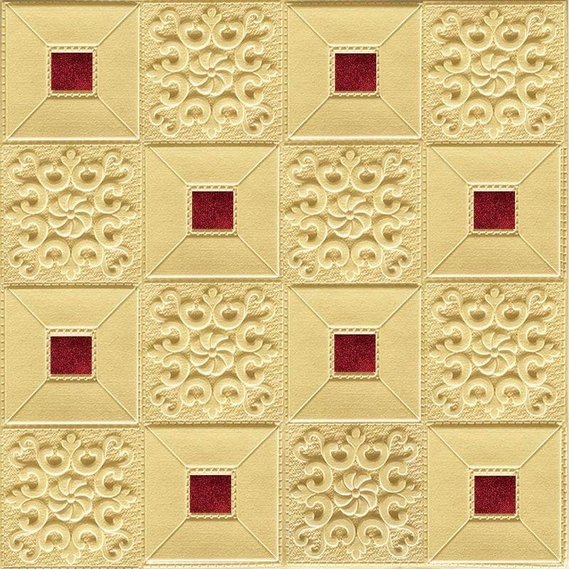 Self adhesive 3D design Wallpaper foam brick wall panel