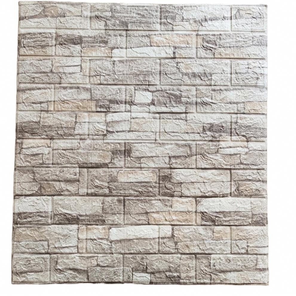 Self adhesive 3D design Wallpaper foam brick wall panel