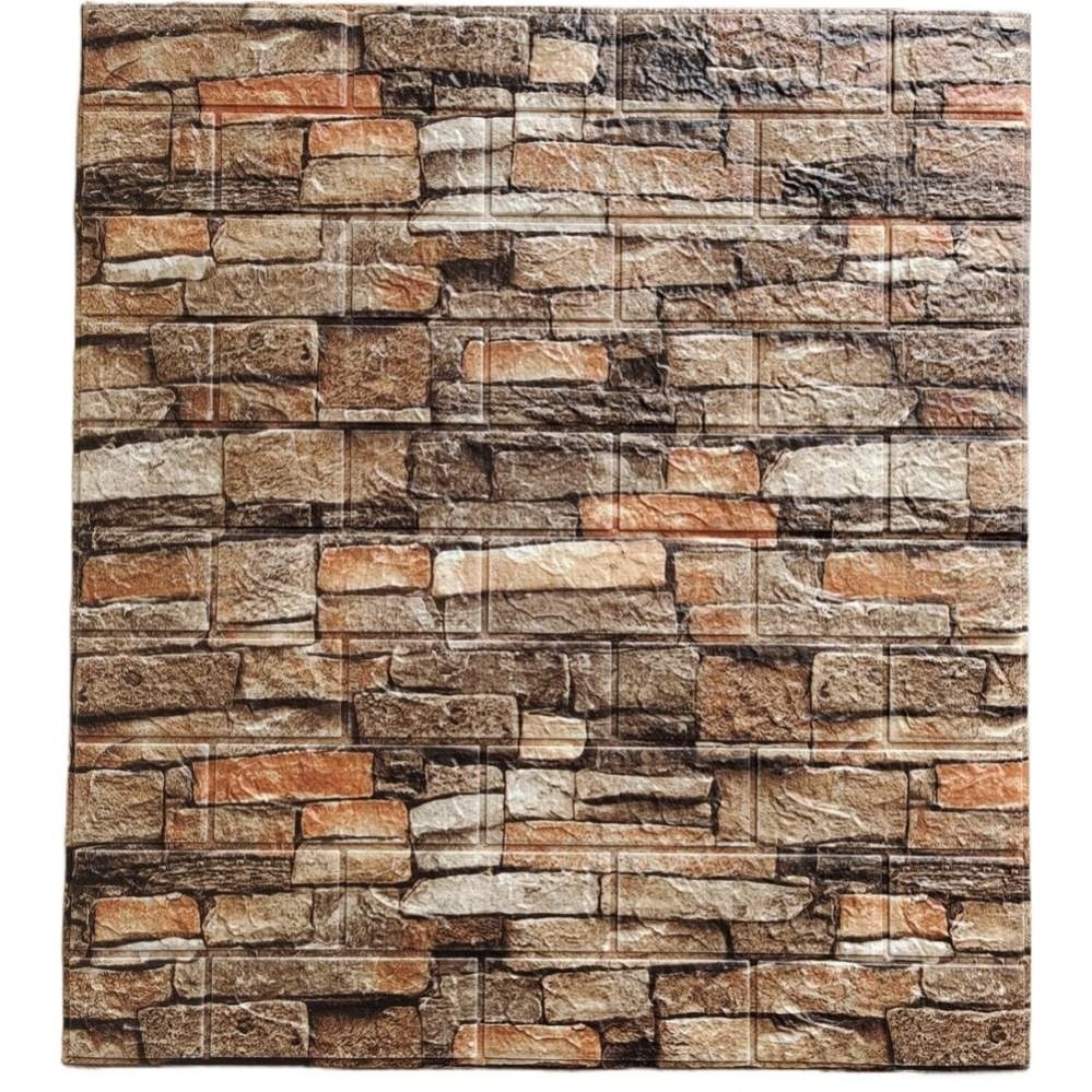 Self adhesive 3D design Wallpaper foam brick wall panel