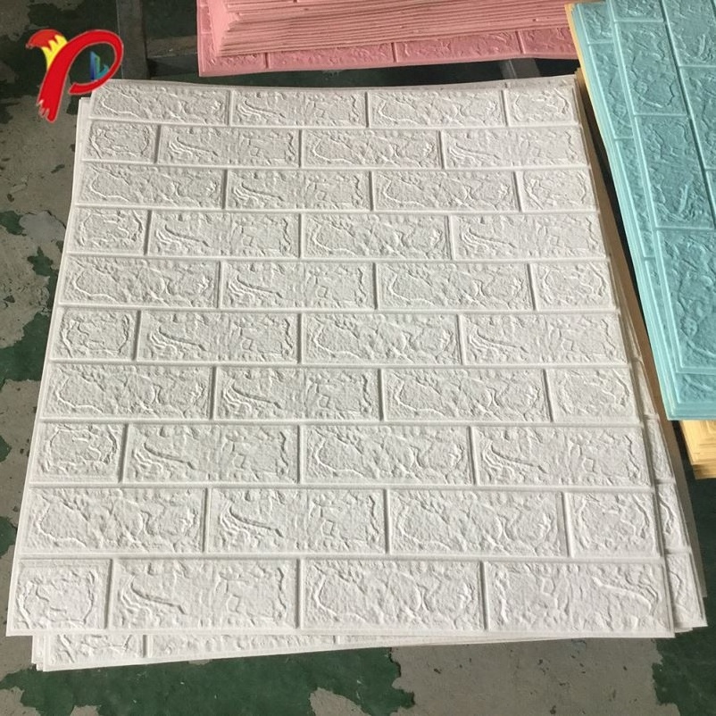 Professional Manufacture Self Adhesive 3D Brick Foam Brick Wallpaper