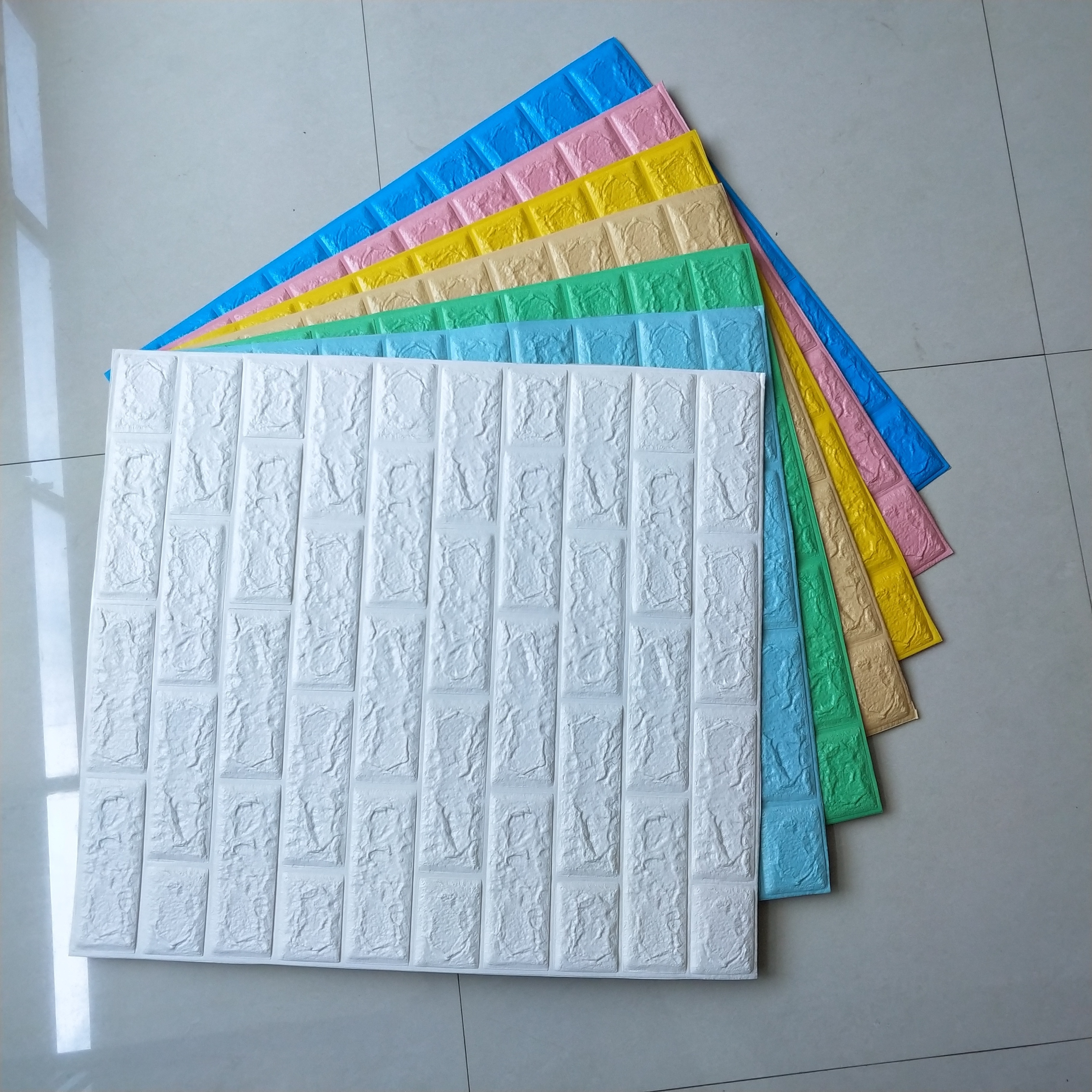 Water Proof 3D Brick Foam Wall Stickers Foam Bricks Wallpaper Self Adhesive Wallpaper For House