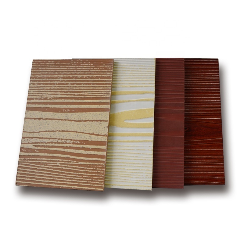 Building Construction Materials Wood Grain Fiber Cement Board for Decoration