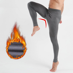 450g 600g Super Thick Tight Warm Thermal Underwear Men Pant Black Men's Leggings Winter for Men Pantyhose Fleece Cotton